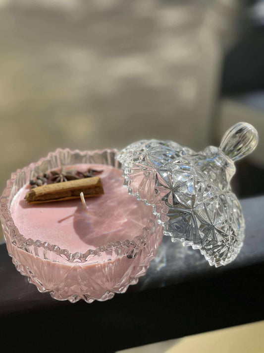 Soy Wax Candle 220ml Crystal Bowl