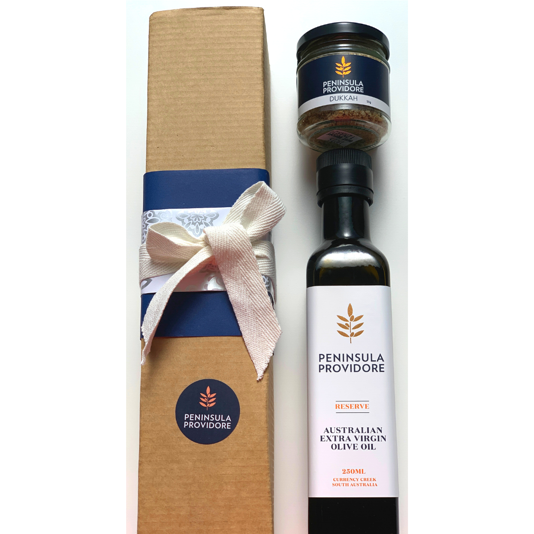 Peninsular Providore Za’atar Giftbox - Reserve Extra Virgin Olive Oil and Za'atar Gift Box