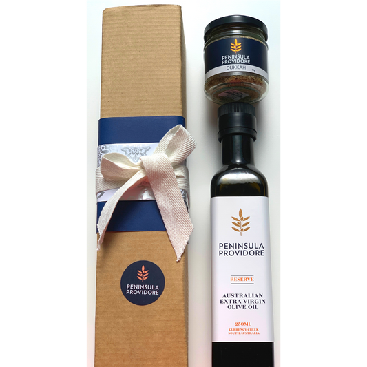Peninsular Providore Za’atar Giftbox - Reserve Extra Virgin Olive Oil and Za'atar Gift Box
